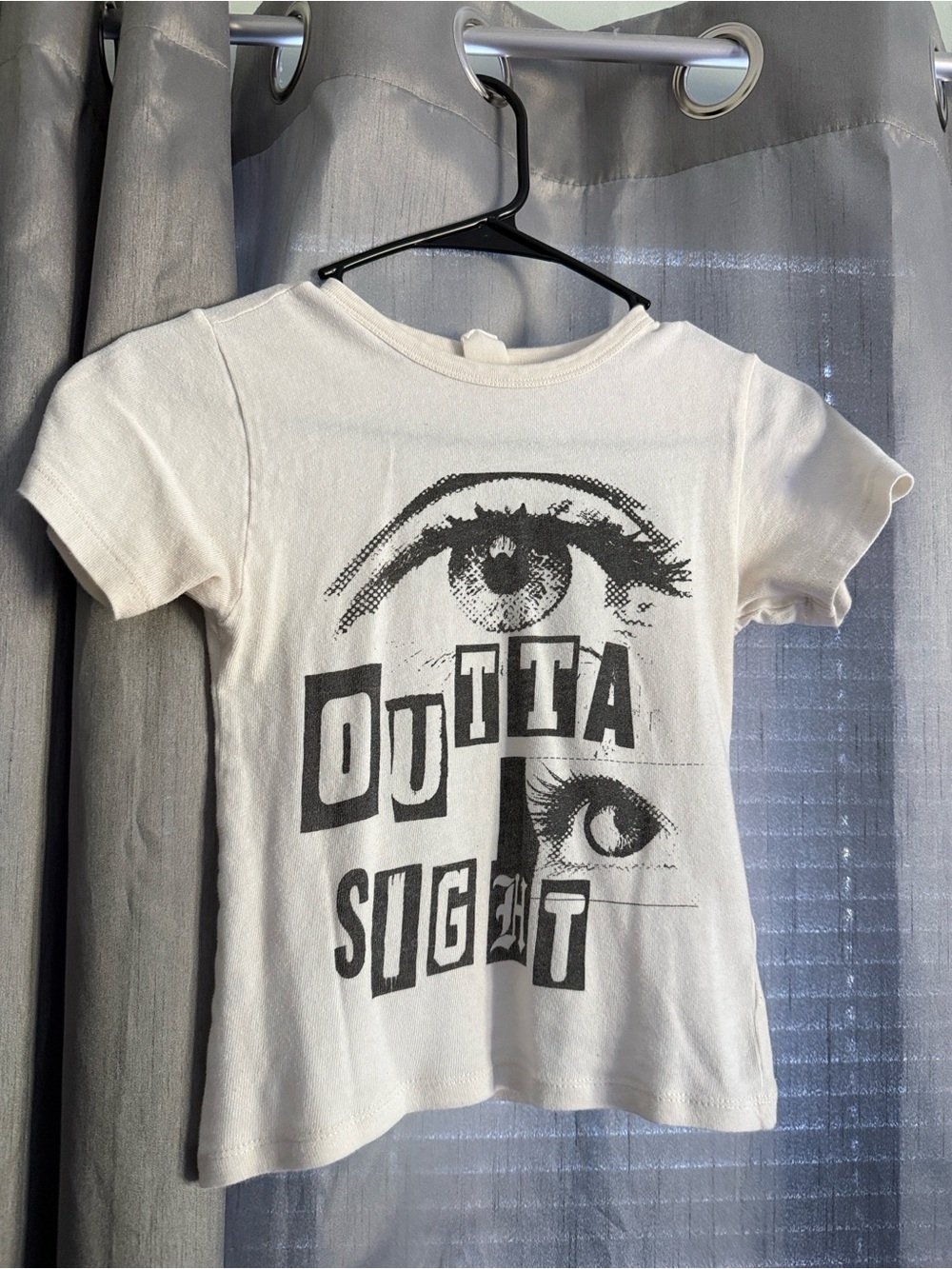 Urban Outfitters White Graphic 'Outta Sight' Eye Tee - Picture 2 of 3